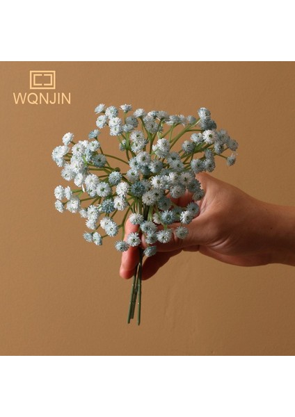 Beyaz Wqnjın Yapay Gypsophila Nefes Düğün Küçük Taze Yapay Çiçekler Sahte Çiçekler Çiçek Aranjmanı Ev Dekorasyon (Yurt Dışından)