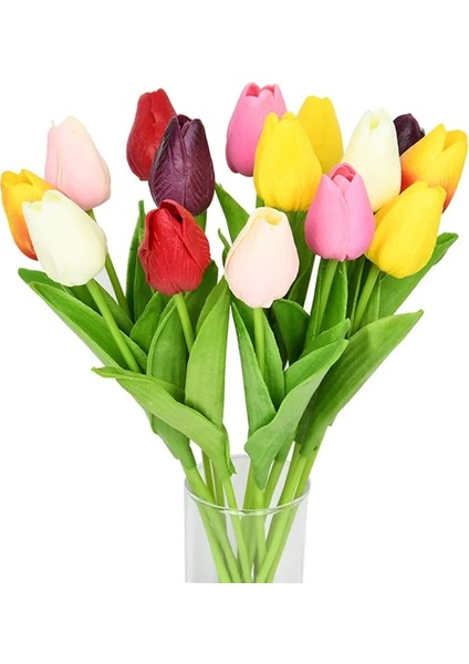 Bir 10 Adet Lale Yapay Çiçek Gerçek Dokunmatik Yapay Buket Pe Sahte Çiçek Düğün Dekorasyon Için Çiçekler Ev Bahçe Dekor (Yurt Dışından) indirimleri
