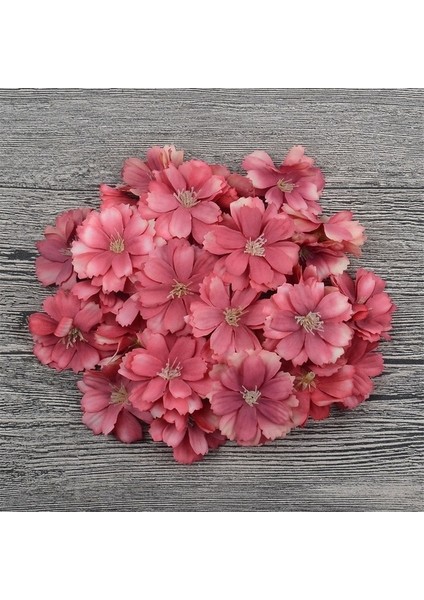 Degrade Kırmızı 100 30/100/500 Adet 4 cm Yapay Ipek Papatya Çiçek Başları Düğün Ev Dekorasyon El Işi Dıy Garland Aksesuarları Sahte Çiçek (Yurt Dışından)