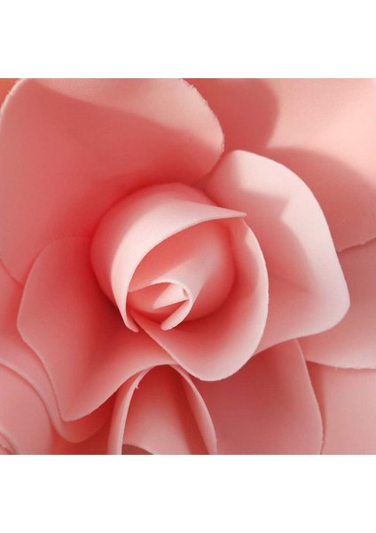 Açık Pembe 20 cm Simülasyon Pe Köpük Düz Tabanlı Dev Gül Çiçek Duvar Düğün Arka Plan Dıy Parti Sahte Çiçek Dekorasyon Ev Sahte Flore Kafaları (Yurt Dışından)