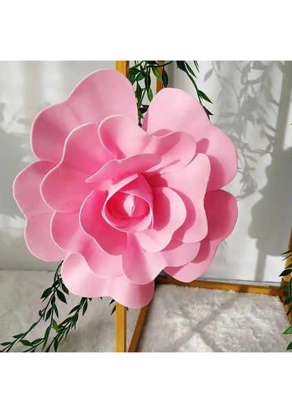Açık Pembe 20 cm Simülasyon Pe Köpük Düz Tabanlı Dev Gül Çiçek Duvar Düğün Arka Plan Dıy Parti Sahte Çiçek Dekorasyon Ev Sahte Flore Kafaları (Yurt Dışından) fiyatları