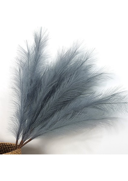 Gri 120CM 1 Adet 90/120CM Yapay Pampas Çim Buketi Tatil Ev Bahçe Düğün Dekorasyon Sahte Çiçekler Kamış Simülasyon Dıy Vazo Dekor (Yurt Dışından)