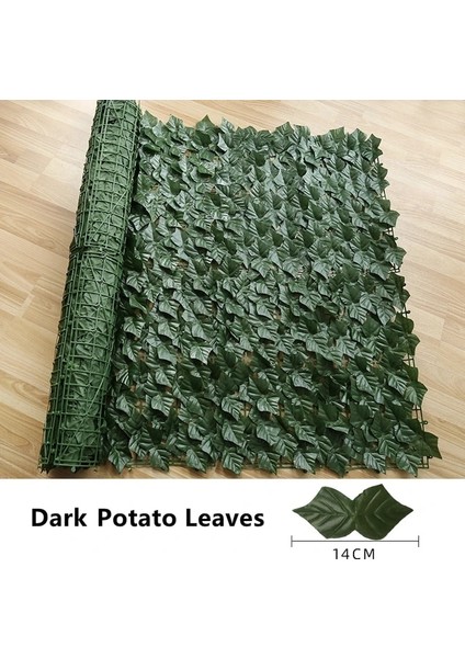 Koyu Patates Yaprağı 0,5 x 1 Metre Yapay Yaprak Çit Panelleri Sahte Çit Gizlilik Çit Ekranı Açık Bahçe Yard Teras Veranda Balkon Süslemeleri Için Yeşillik (Yurt Dışından)