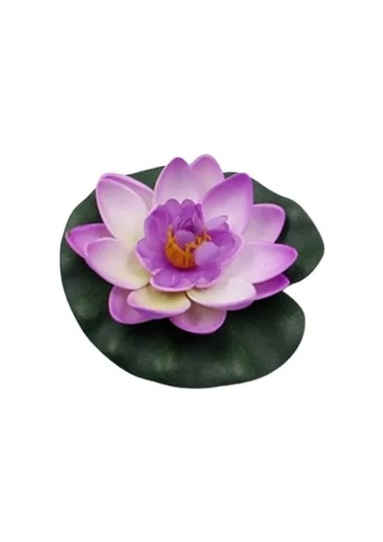 Mor 10 cm Yüzen Yapay Lotus Sahte Bitki Çiçek Dıy Nilüfer Simülasyon Lotus Mikro Peyzaj Gölet Için Ev Bahçe Dekorasyon (Yurt Dışından)