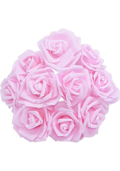 Açık Pembe 30 Adet 10/20/30 Adet 8 cm Yapay Pe Köpük Gül Çiçek Gelin Buketleri Düğün Masa Ev Partisi Süslemeleri Dıy Karalama Defteri Malzemeleri (Yurt Dışından)