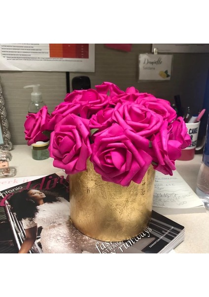 Açık Pembe 30 Adet 10/20/30 Adet 8 cm Yapay Pe Köpük Gül Çiçek Gelin Buketleri Düğün Masa Ev Partisi Süslemeleri Dıy Karalama Defteri Malzemeleri (Yurt Dışından) fırsatları