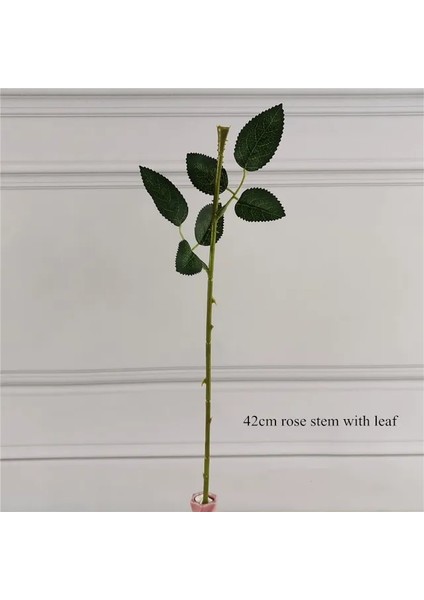 42 cm Gül Sapı Yaprağı 10 Adet 15/25/40 cm Yapay Simülasyon Gül Karanfil Çiçek Sapları Diy Düğün Dekorasyon Kök Aksesuarı Diy Çiçek Buketi (Yurt Dışından)