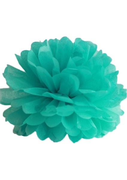 Tiffany Mavi 30 cm 12 Inç 5 Adet 6''-12'' Doku Kağıt Ponponlar Düğün Dekoratif Kağıt Çiçekler Topu Bebek Duş Doğum Günü Partisi Dekorasyon Kağıt Pom Poms (Yurt Dışından)