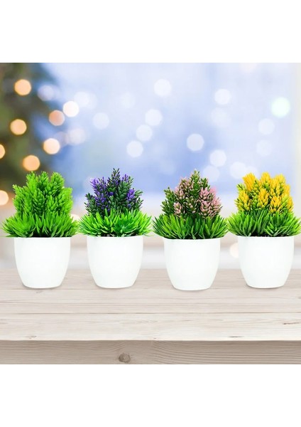 F01 1 Adet Yapay Bitkiler Yeşil Bonsai Küçük Ağaç Saksı Bitkileri Ev Bahçe Partisi Zanaat Bitki Dekor Için Sahte Çiçek Saksı Süsler (Yurt Dışından)