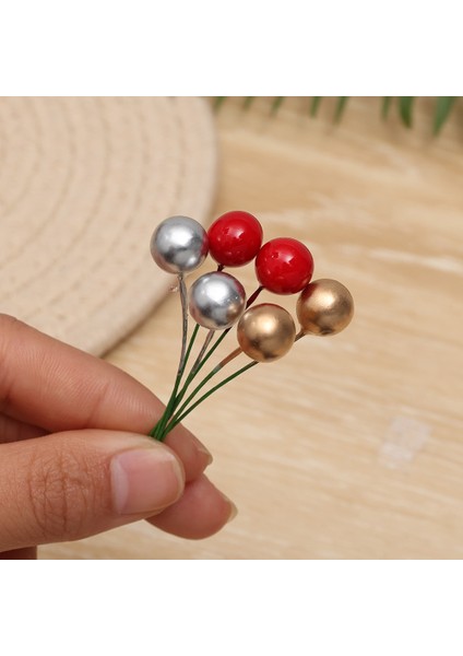 Altın 100 Adet Noel Dekorasyon Yapay Berry Kırmızı Altın Kiraz Ercik Mini Sahte Meyveler Çiçekler Inci Boncuk Dıy Noel Partisi Zanaat Için (Yurt Dışından) modelleri