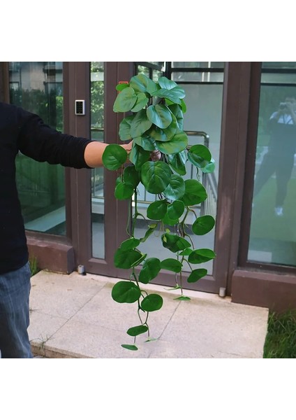 B 90 cm Yapay Asılı Sarmaşıklar Bitkiler Sahte Duvar Sarmaşıklar Kapalı Uzun Monstera Yapraklar Asılı Rattan Yeşil Sarmaşık Odası Bahçe Dekor Için (Yurt Dışından) modelleri