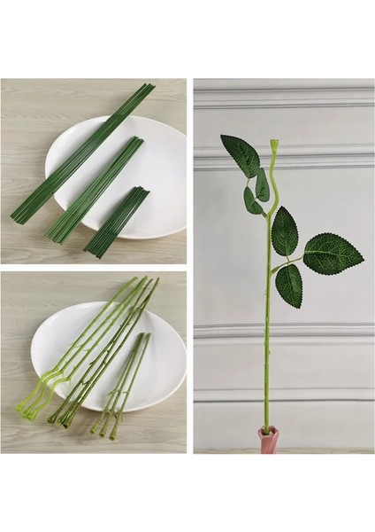 42 cm Gül Sapı Yaprağı 10 Adet 15/25/40 cm Yapay Simülasyon Gül Karanfil Çiçek Sapları Diy Düğün Dekorasyon Kök Aksesuarı Diy Çiçek Buketi (Yurt Dışından)