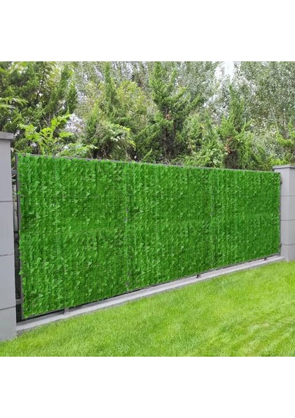 Leaf4 0.5m x 2m Yapay Bitkiler Sarmaşık Gizlilik Çit Ekranı 118X19.7IN Çit Çit Yeşil Yaprak Ekran Duvar Dekoratif Zemin Bahçe Dekor Için (Yurt Dışından)