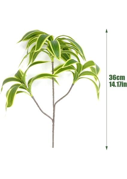 D 3 Çatal Yapay Masaüstü Sahte Bitkiler Yeşil Plastik Dallar Palmiye Ağacı Masa Bitki Çiçekler Ağacı Malzeme Ev Aksesuarları Dekor (Yurt Dışından) fırsatları