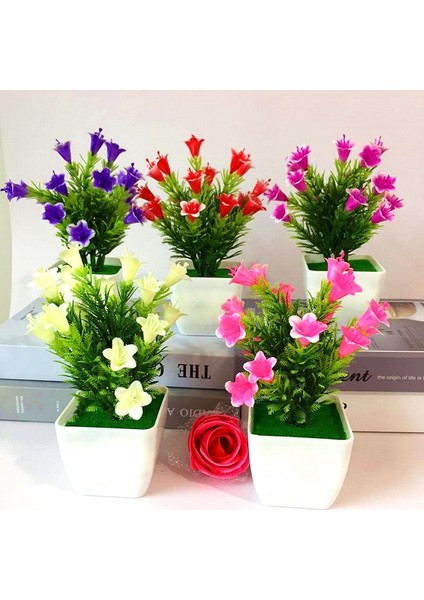 Pembe Çam Kozalağı Yapay Bitki Zambak Çiçek Çam Kozalağı Saksı Bitkileri Ev Düğün Oturma Odası Masa Dükkanı Dekor Yapay Su Bitkileri Bonsai (Yurt Dışından)