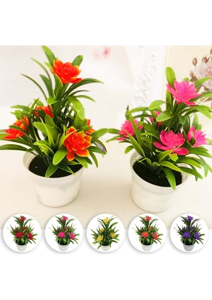 Pembe Çam Kozalağı Yapay Bitki Zambak Çiçek Çam Kozalağı Saksı Bitkileri Ev Düğün Oturma Odası Masa Dükkanı Dekor Yapay Su Bitkileri Bonsai (Yurt Dışından)