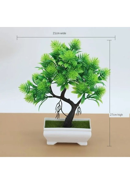 Song Guo Pot ile Greenplants Yeni Yeşil Yapay Bitkiler Bonsai Küçük Ağaç Çim Çiçek Saksı Bonsai Cadılar Bayramı Düğün Noel Partisi Ev Ofis Dekoru (Yurt Dışından)