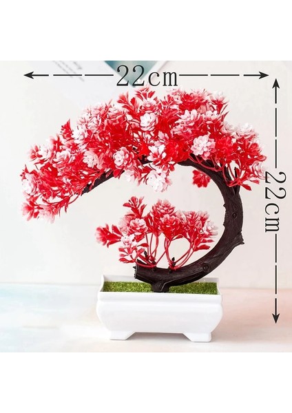 B 1 Adet Yapay Bitkiler Bonsai Küçük Ağaç Sahte Bitki Çiçek Saksı Süsler Ev Otel Odası Masa Dekorasyon Bahçe Dekor Için (Yurt Dışından) fiyatları