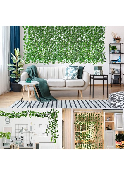 D18 240 cm Yeşil Ipek Yapay Asılı Sarmaşık Yaprağı Çelenk Bitkiler Asma Üzüm Yaprakları 1 Adet Ev Banyo Dekorasyon Bahçe Partisi Dekoru (Yurt Dışından) fırsatları