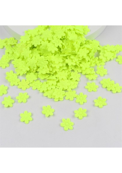 Açık Sarı 100 Adet Beş Yapraklı Düğün Çiçek Kabartma Dıy Dikiş El Sanatları Çocuk Saç Aksesuarları Takı Kumaş Çıkartmalar Festivali Dekor (Yurt Dışından)