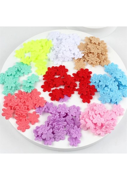 Açık Sarı 100 Adet Beş Yapraklı Düğün Çiçek Kabartma Dıy Dikiş El Sanatları Çocuk Saç Aksesuarları Takı Kumaş Çıkartmalar Festivali Dekor (Yurt Dışından) modelleri