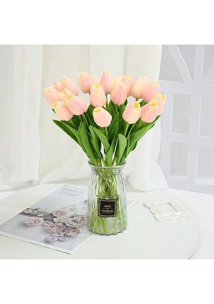 F04 10 Adet 10/30 Adet Lale Yapay Çiçekler Gerçek Dokunmatik Çiçekler Düğün Dekor Simülasyon Gelin Buketleri Pu Laleler Ev Partisi Için Vazo Dekor (Yurt Dışından)