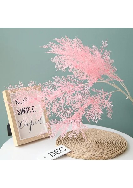 Pembe Yapay Sis Duman Don Çim Düğün Buketi Ev Dekorasyon Yol Kurşun Duvar Sahte Çiçek Noel Dekor Bahçe Şube (Yurt Dışından)