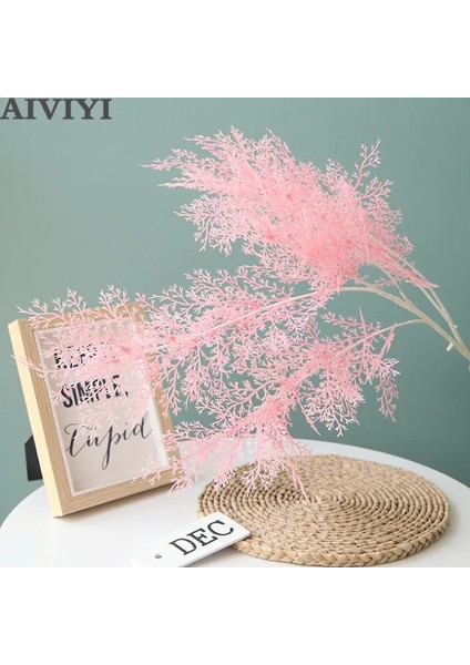 Pembe Yapay Sis Duman Don Çim Düğün Buketi Ev Dekorasyon Yol Kurşun Duvar Sahte Çiçek Noel Dekor Bahçe Şube (Yurt Dışından) fiyatları