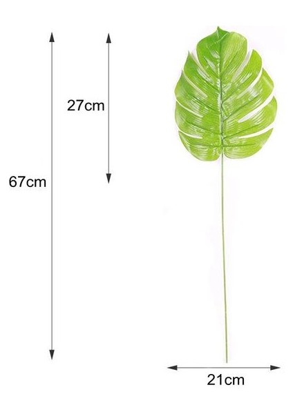 Ly Büyük Monstera Tek Parça Monstera Yapay Bitkiler Plastik Tropikal Palmiye Ağacı Yaprakları Ev Bahçe Dekorasyonu Aksesuarları Fotoğraf Dekoratif (Yurt Dışından) fiyatları