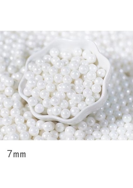 7mm 500G Yenilebilir Beyaz Boncuk Inci Şeker Topu Fondan Dıy Kek Pişirme Sprinkles Şeker Şeker Topu Düğün Pastası Dekorasyon (Yurt Dışından) fiyatları