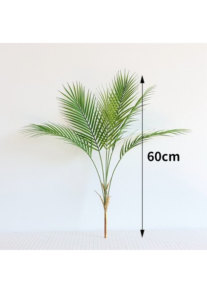 F Yeşil Yapay Palmiye Yaprağı Plastik Bitkiler Tropikal Ağaç Dalı Sahte Bitkiler Orman Ev Bahçe Dekor Düğün Dekorasyon Aksesuarı (Yurt Dışından) fiyatları