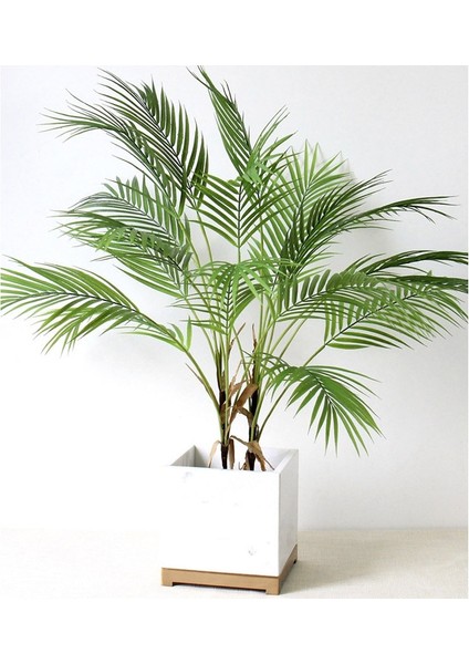 F Yeşil Yapay Palmiye Yaprağı Plastik Bitkiler Tropikal Ağaç Dalı Sahte Bitkiler Orman Ev Bahçe Dekor Düğün Dekorasyon Aksesuarı (Yurt Dışından) modelleri