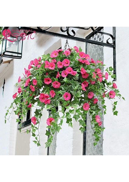 Yeşil-F Yapay Çiçek Rattan Sahte Bitki Asma Dekorasyon Duvar Asılı Güller Ev Dekor Aksesuarları Düğün Dekoratif Çelenk (Yurt Dışından) fiyatları
