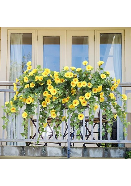 Yeşil-F Yapay Çiçek Rattan Sahte Bitki Asma Dekorasyon Duvar Asılı Güller Ev Dekor Aksesuarları Düğün Dekoratif Çelenk (Yurt Dışından) modelleri