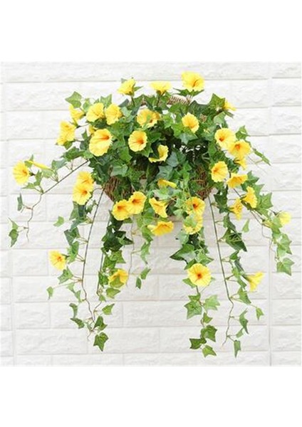 Yeşil-F Yapay Çiçek Rattan Sahte Bitki Asma Dekorasyon Duvar Asılı Güller Ev Dekor Aksesuarları Düğün Dekoratif Çelenk (Yurt Dışından) indirimleri