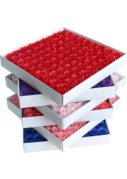 Şampanya 81 Adet Yapay Sabun Çiçek Gül Çiçek Kafa Dekor Çiçek Kutusu Temel Düğün Buket Sevgililer Günü Hediyesi Holding Çiçek Hediye (Yurt Dışından) fiyatları