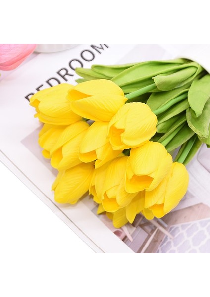 F12 5 Adet 5/10 Adet Lale Yapay Çiçek Gerçek Dokunmatik Yapay Buket Sahte Çiçek Düğün Parti Dekor Malzemeleri Için Ev Bahçe Süsleri (Yurt Dışından) modelleri