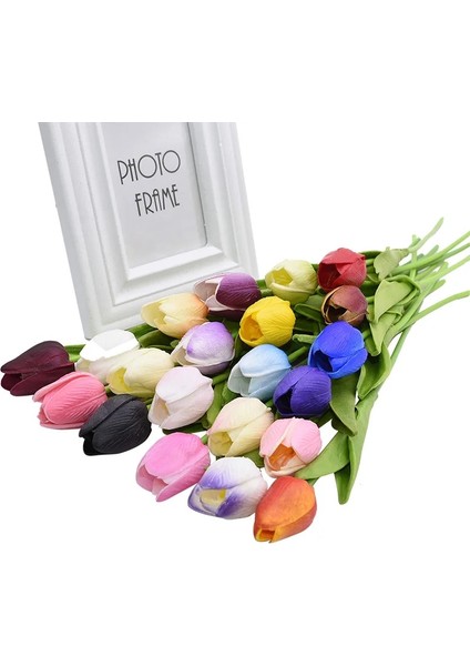 F12 5 Adet 5/10 Adet Lale Yapay Çiçek Gerçek Dokunmatik Yapay Buket Sahte Çiçek Düğün Parti Dekor Malzemeleri Için Ev Bahçe Süsleri (Yurt Dışından) indirimleri