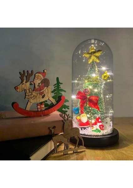 S3 2022 LED Büyülü Galaxy Gül Ebedi 24 K Altın Folyo Çiçek Noel Sevgililer Günü Hediyesi Için Kubbede Peri Dize Işıkları ile (Yurt Dışından)