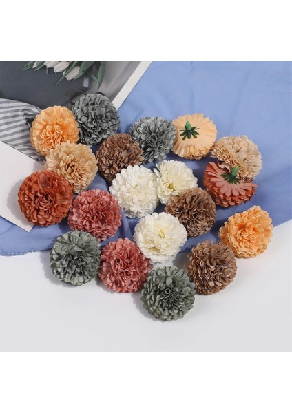 Kahverengi 20 Adet 10/20 Adet 4cm Ortanca Yapay Çiçekler Kafa Düğün Parti Ev Dekorasyon Için Noel Yeni Yıl Hediye Aksesuarları Ipek Çiçek (Yurt Dışından) modelleri