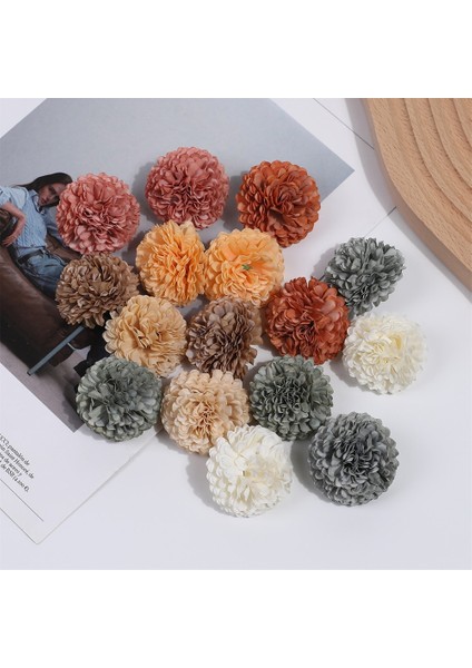 Kahverengi 20 Adet 10/20 Adet 4cm Ortanca Yapay Çiçekler Kafa Düğün Parti Ev Dekorasyon Için Noel Yeni Yıl Hediye Aksesuarları Ipek Çiçek (Yurt Dışından) fırsatları