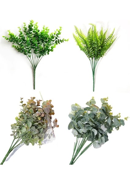 Stil 1 Yapay Bitkiler Okaliptüs Çim Plastik Eğrelti Otları Yeşil Yapraklar Sahte Çiçek Bitki Düğün Ev Dekorasyon Masa Dekorları (Yurt Dışından) fiyatları