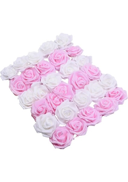 Teal 50 Adet 6 cm Düğün Güller Köpük Yapay Gül Çiçek Kafa Çelenk Dekoratif Çiçekler Dıy Scrapbooking Craft Ev Gereçleri 20/50 Adet (Yurt Dışından)