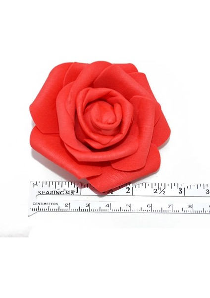 Teal 50 Adet 6 cm Düğün Güller Köpük Yapay Gül Çiçek Kafa Çelenk Dekoratif Çiçekler Dıy Scrapbooking Craft Ev Gereçleri 20/50 Adet (Yurt Dışından)
