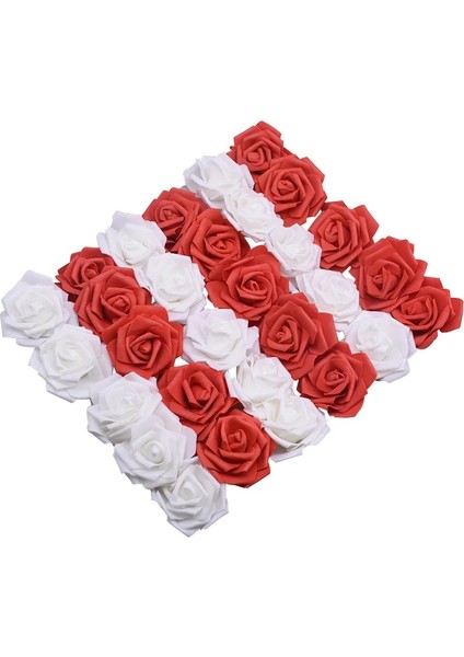 Teal 50 Adet 6 cm Düğün Güller Köpük Yapay Gül Çiçek Kafa Çelenk Dekoratif Çiçekler Dıy Scrapbooking Craft Ev Gereçleri 20/50 Adet (Yurt Dışından)