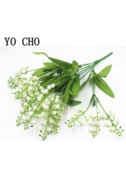 Sarı 7 Şube Beyaz Yapay Vadideki Zambak Çiçek Hediye Ipek Sahte Çiçek Zambak Buketi Ev Ofis Düğün Dekor Için Flore (Yurt Dışından) fırsatları