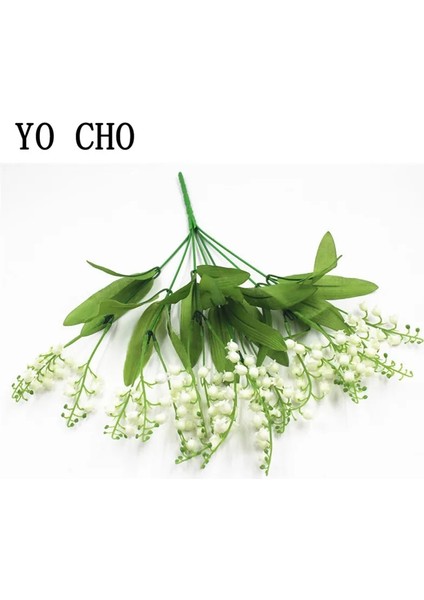 Sarı 7 Şube Beyaz Yapay Vadideki Zambak Çiçek Hediye Ipek Sahte Çiçek Zambak Buketi Ev Ofis Düğün Dekor Için Flore (Yurt Dışından) indirimleri