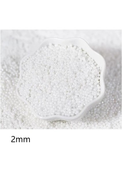 2mm 500G Yenilebilir Beyaz Boncuk Inci Şeker Topu Fondan Dıy Kek Pişirme Sprinkles Şeker Şeker Topu Düğün Pastası Dekorasyon (Yurt Dışından) fiyatları