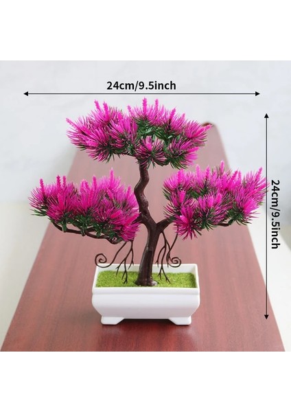 F4 Bonsai Küçük Ağaç Saksı Yapay Bitkiler Sahte Bitki Çiçekler Saksı Süsler Ev Odası Masa Dekorasyon Otel Bahçe Dekor Için (Yurt Dışından)