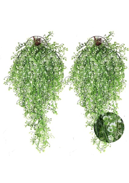 2 Adet Sarı 80 cm 80 cm Yapay Bitki Rattan Altın Çan Söğüt Çekim Düğün Ev Bar Duvar Asılı Dekorasyon Çiçek Plastik Çiçek (Yurt Dışından)